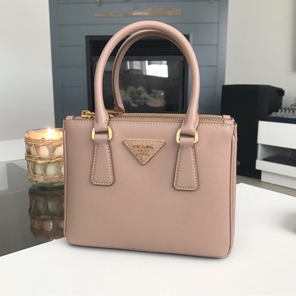 Prada galleria saffiano leather mini bag & wallet